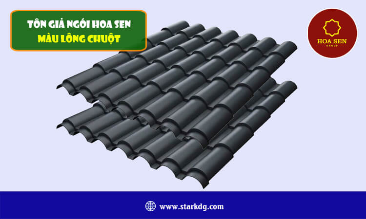 Tôn giả ngói Hoa Sen màu lông chuột 